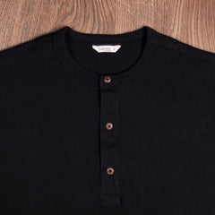 Pike Brothers1927 Henley Shirt long sleeve faded blackHenleyBritish Parts Lucerne