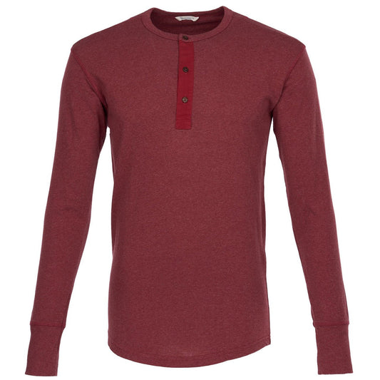 Pike Brothers1927 Henley Shirt long sleeve garnet redHenleyBritish Parts Lucerne