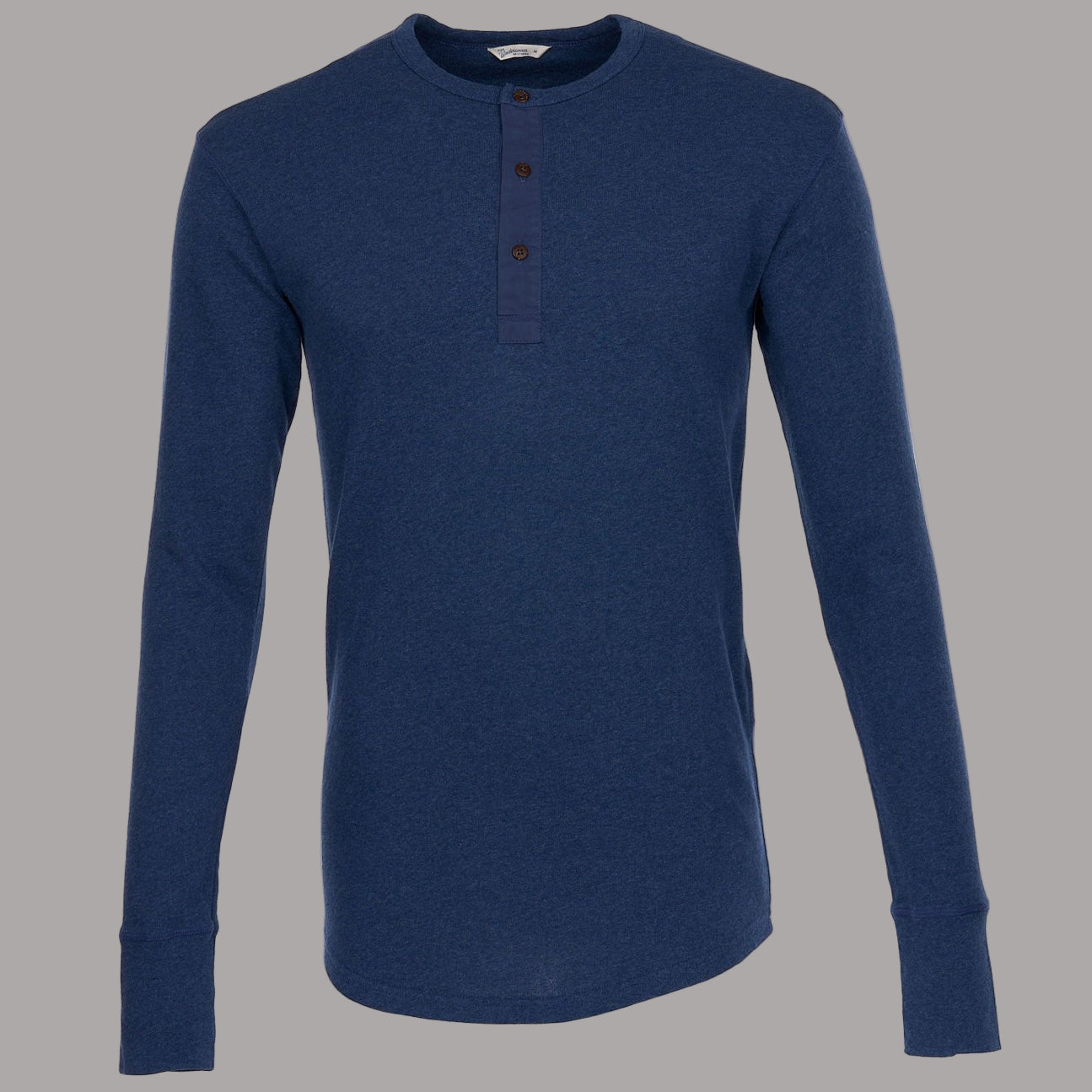 Pike Brothers1927 Henley Shirt long sleeve Indigo MelangeHenleyBritish Parts Lucerne