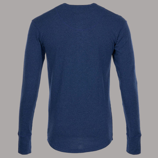 Pike Brothers1927 Henley Shirt long sleeve Indigo MelangeHenleyBritish Parts Lucerne