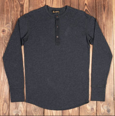 Pike Brothers1927 Henley Shirt long sleeve Iron GreyHenleyBritish Parts Lucerne
