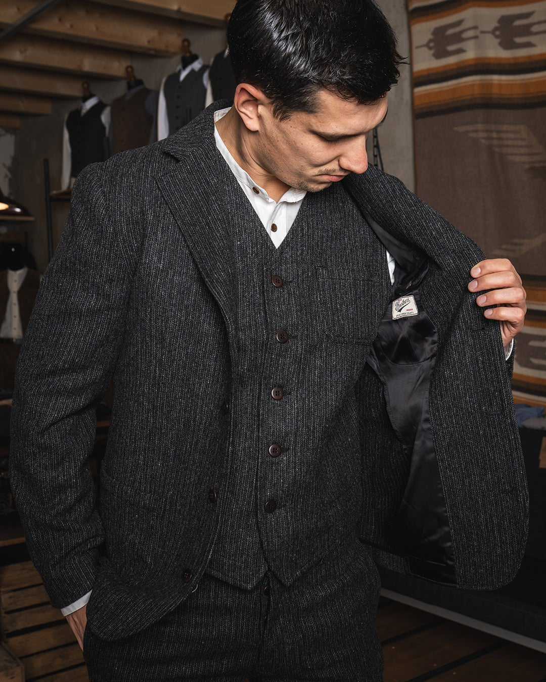 Pike Brothers1932 Surveyor Jacket Glasgow GreyJacketsBritish Parts Luzern