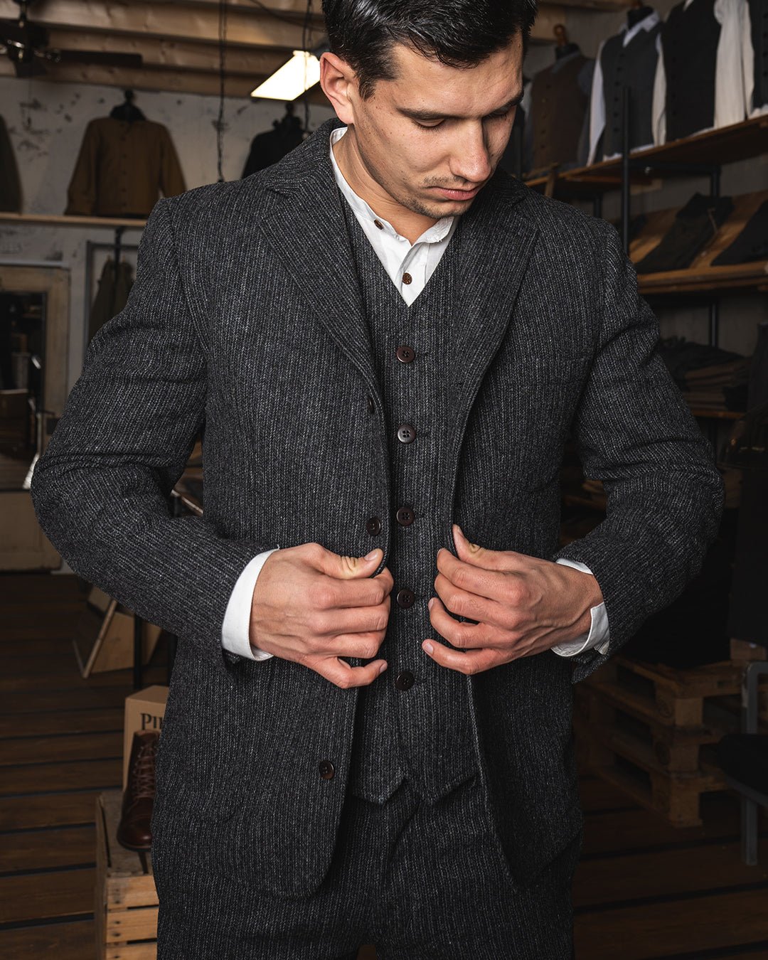 Pike Brothers1932 Surveyor Jacket Glasgow GreyJacketsBritish Parts Luzern