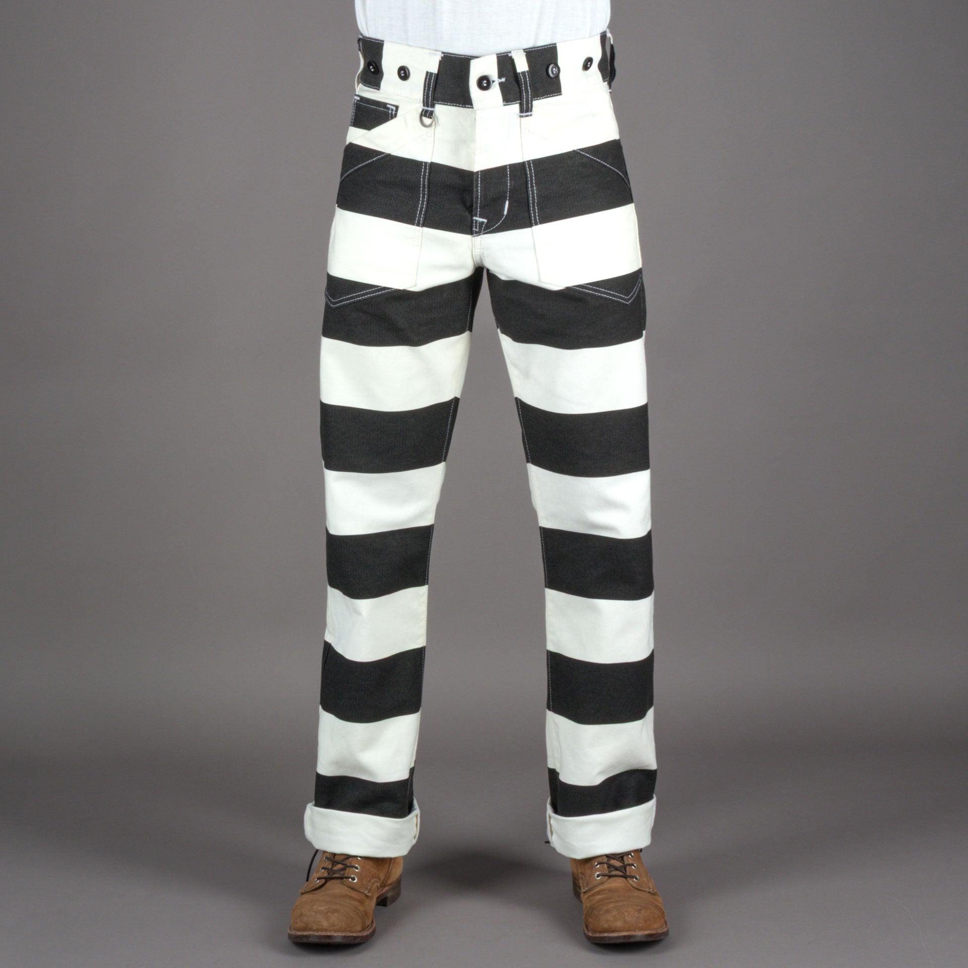 Pike Brothers1936 Chopper Pant Alcatraz WhitePantsBritish Parts Lucerne