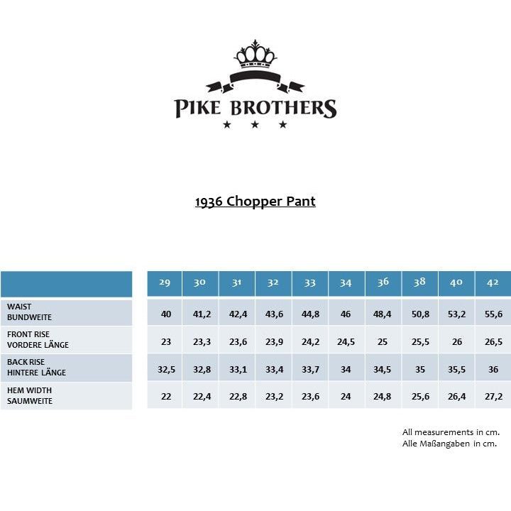 Pike Brothers1936 Chopper Pant Alcatraz WhitePantsBritish Parts Lucerne