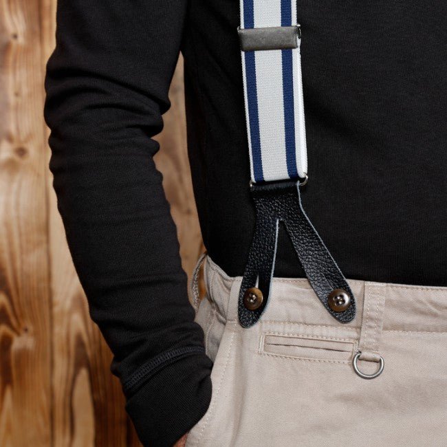 Pike Brothers1937 Heavy Duty suspenders blueBracesBritish Parts Lucerne