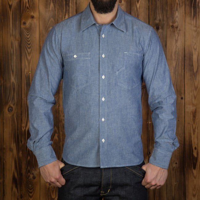 Pike Brothers1937 Roamer Shirt blue chambreyShirtBritish Parts Lucerne