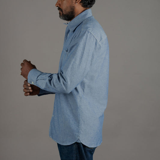 Pike Brothers1937 Roamer Shirt blue chambreyShirtBritish Parts Lucerne