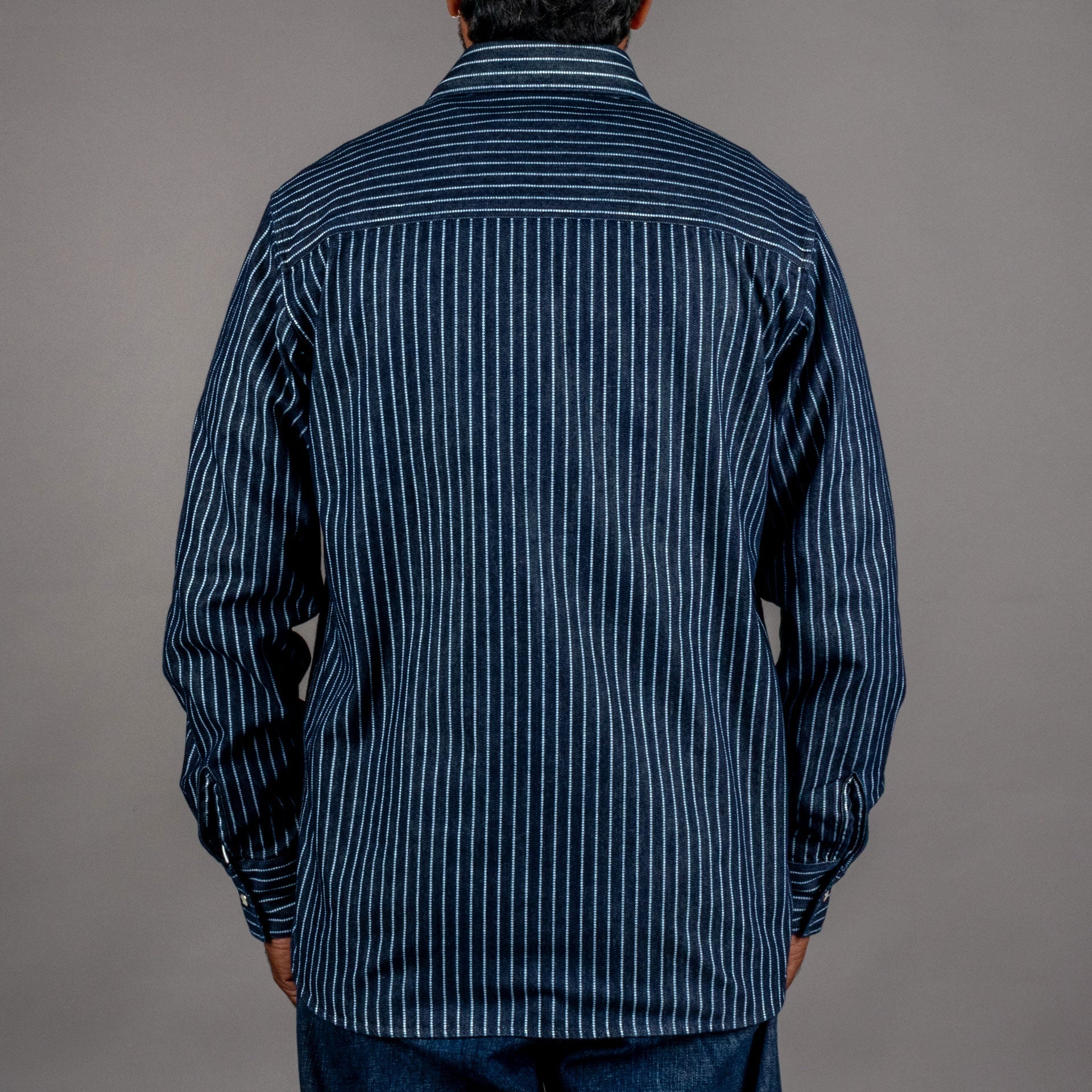 Pike Brothers1937 Roamer Shirt Blue Wabash DenimShirtBritish Parts Lucerne