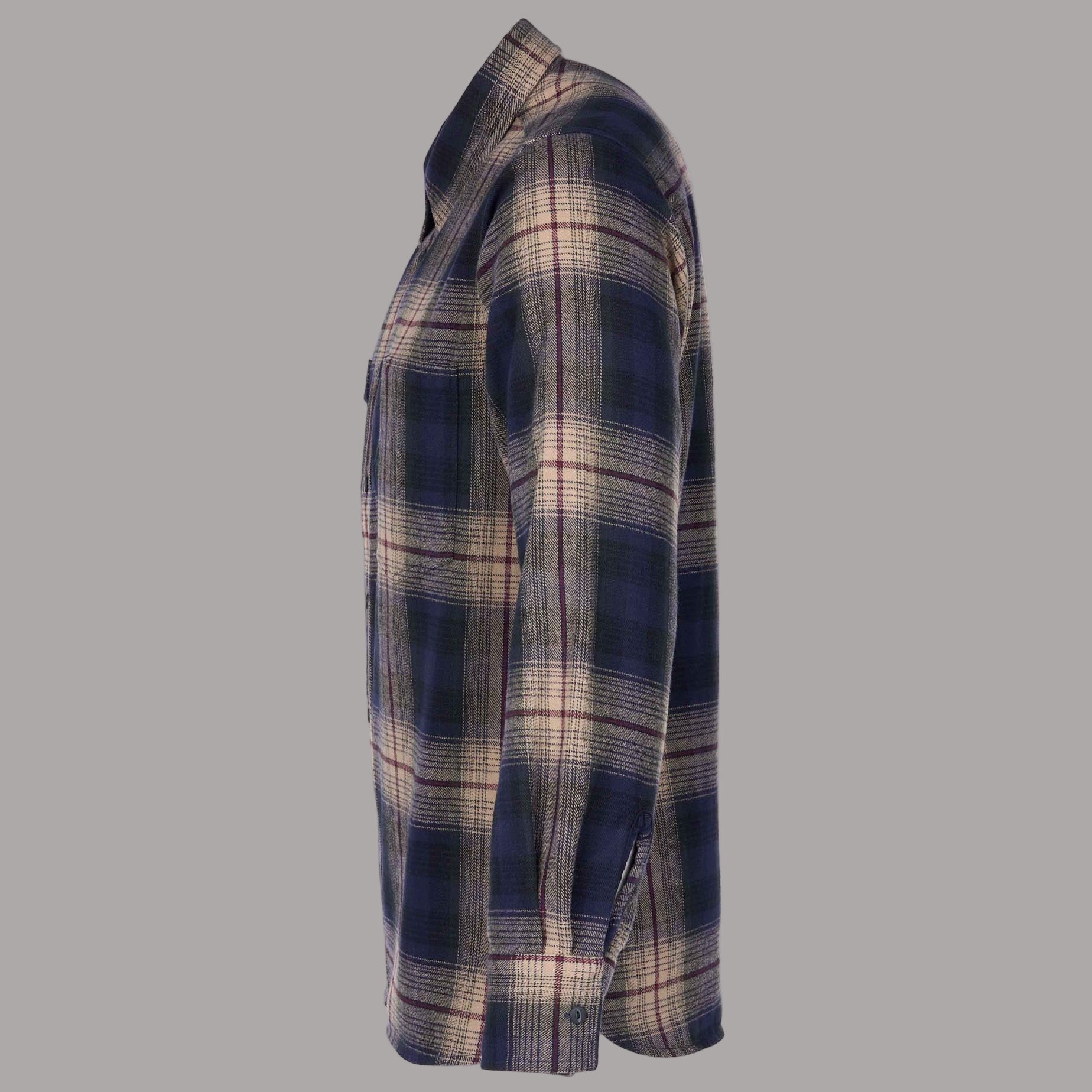 Pike Brothers1937 Roamer Shirt Flannel Blue Beige CheckShirtBritish Parts Lucerne