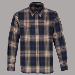 Pike Brothers1937 Roamer Shirt Flannel Blue Beige CheckShirtBritish Parts Lucerne