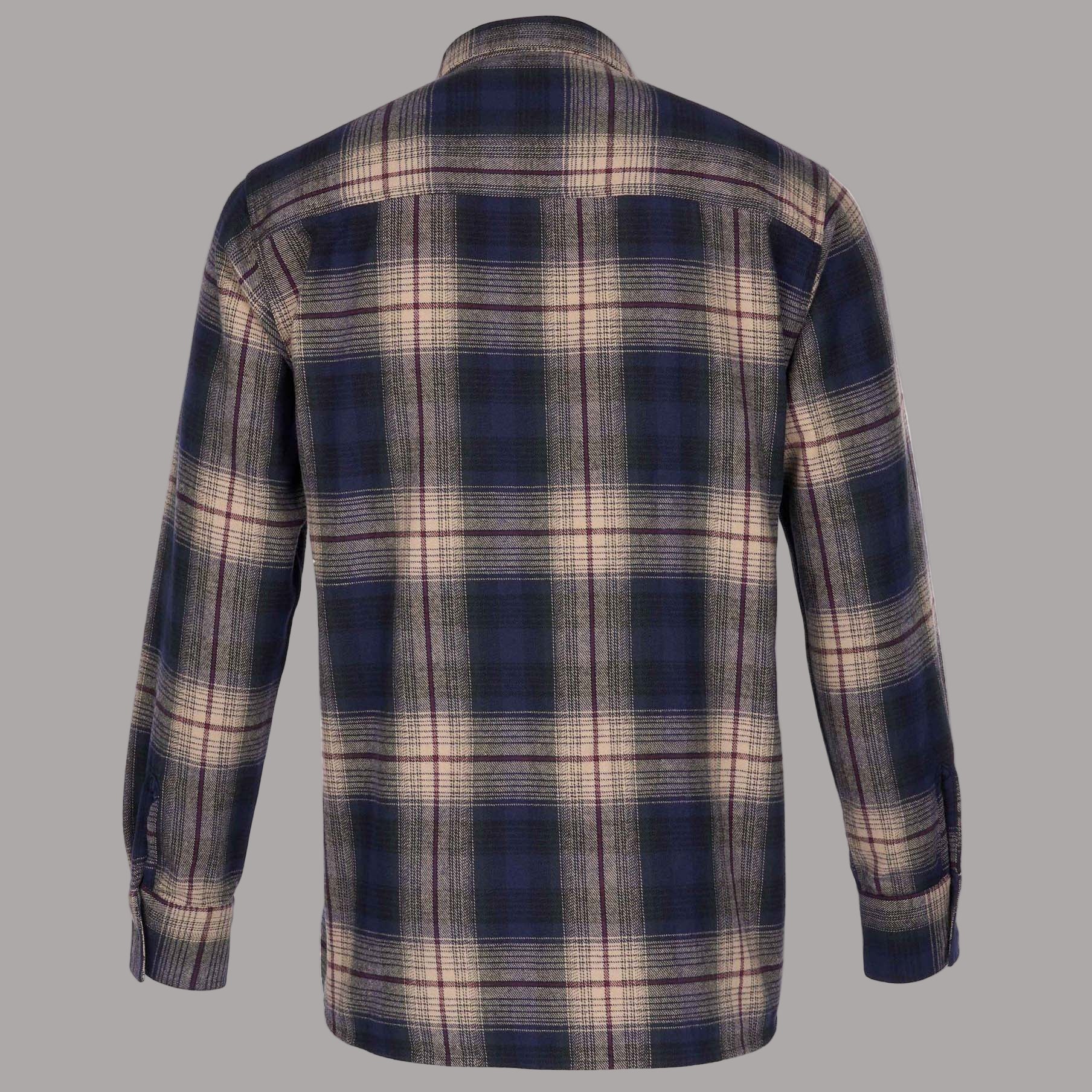 Pike Brothers1937 Roamer Shirt Flannel Blue Beige CheckShirtBritish Parts Lucerne