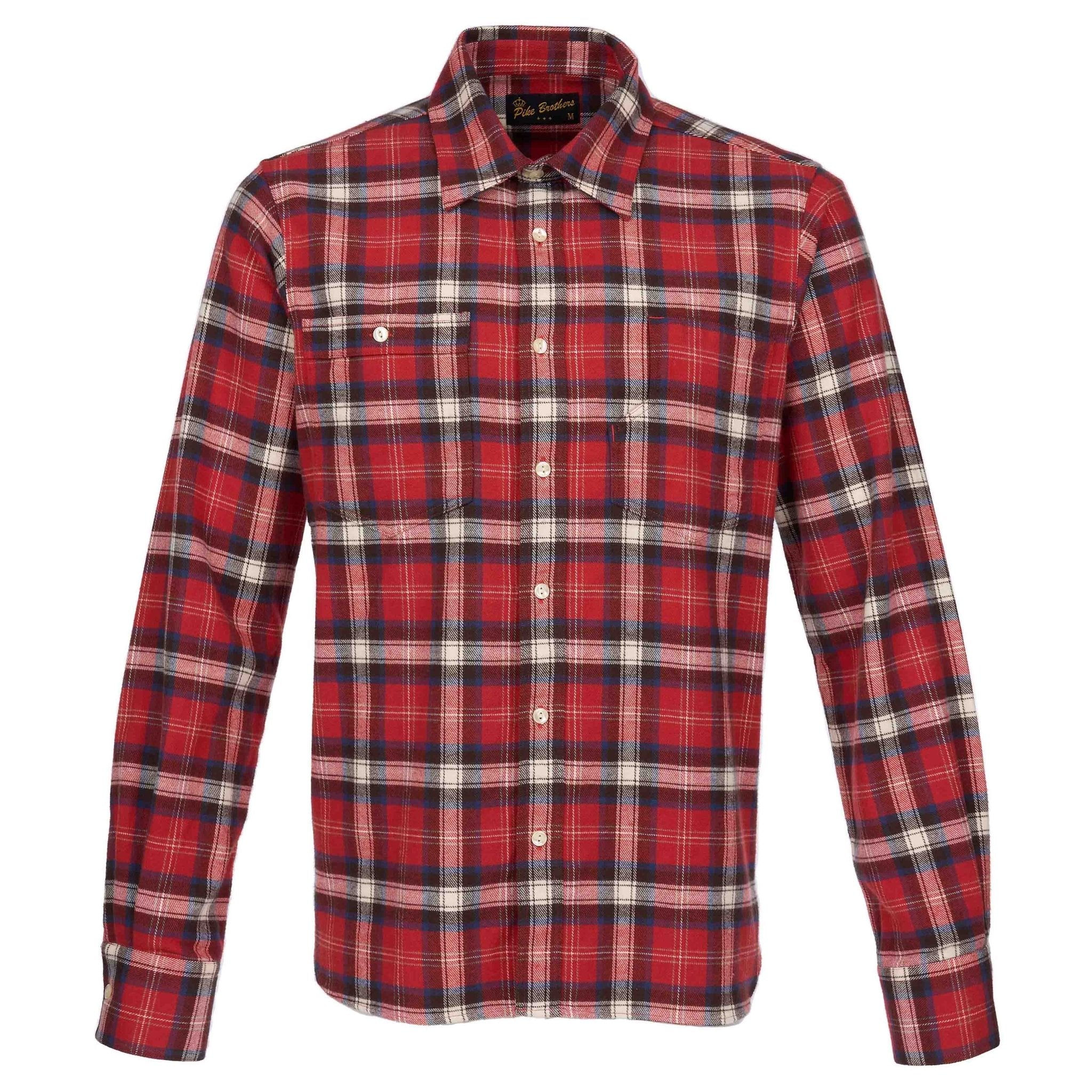 Pike Brothers1937 Roamer Shirt Flannel RedShirtBritish Parts Lucerne