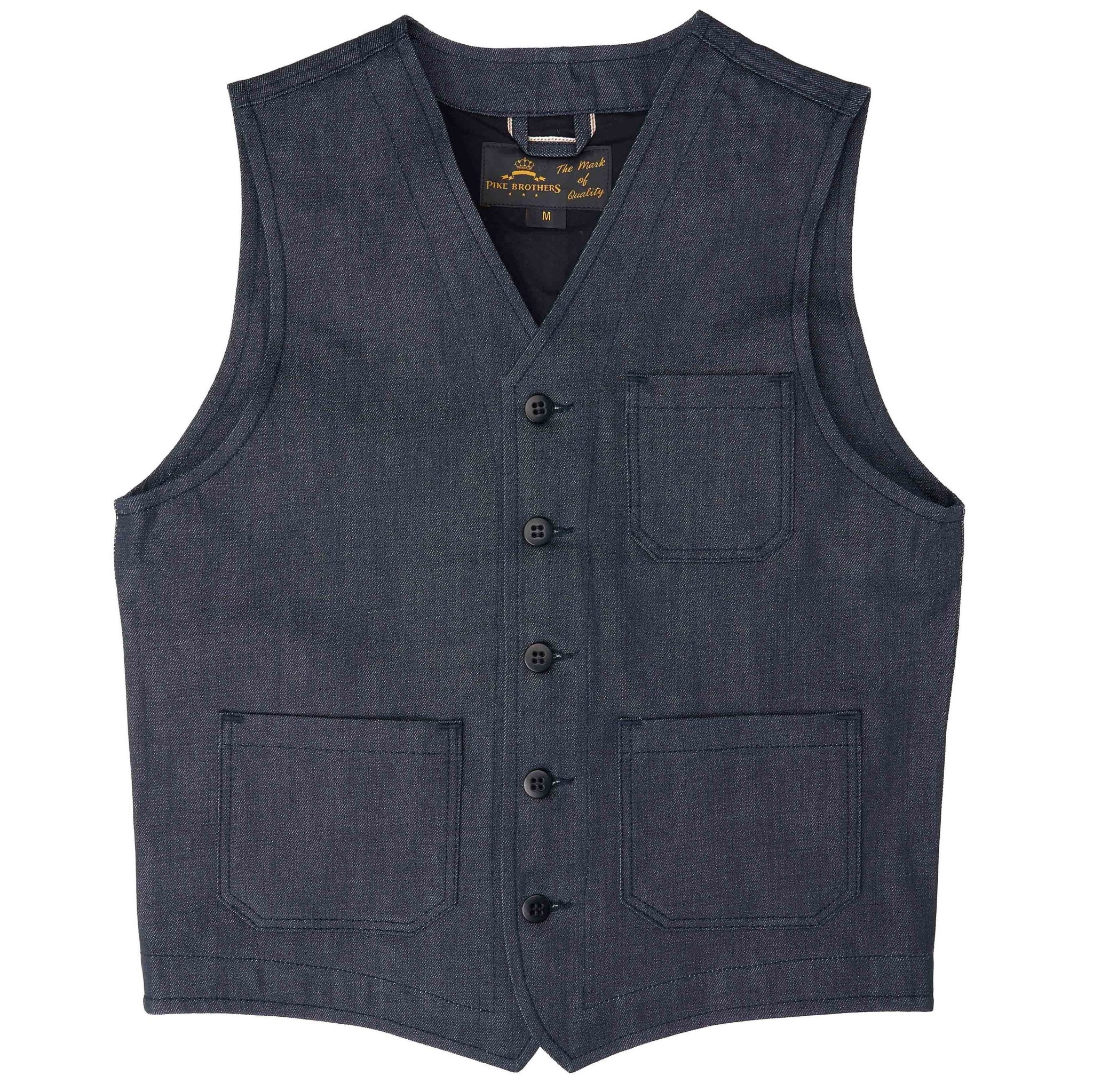 Pike Brothers1937 Roamer Vest 11oz MetalVestBritish Parts Lucerne