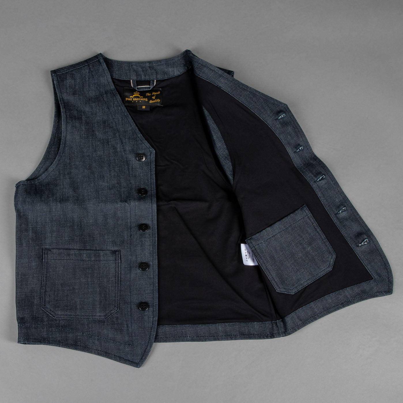 Pike Brothers1937 Roamer Vest 11oz MetalVestBritish Parts Lucerne