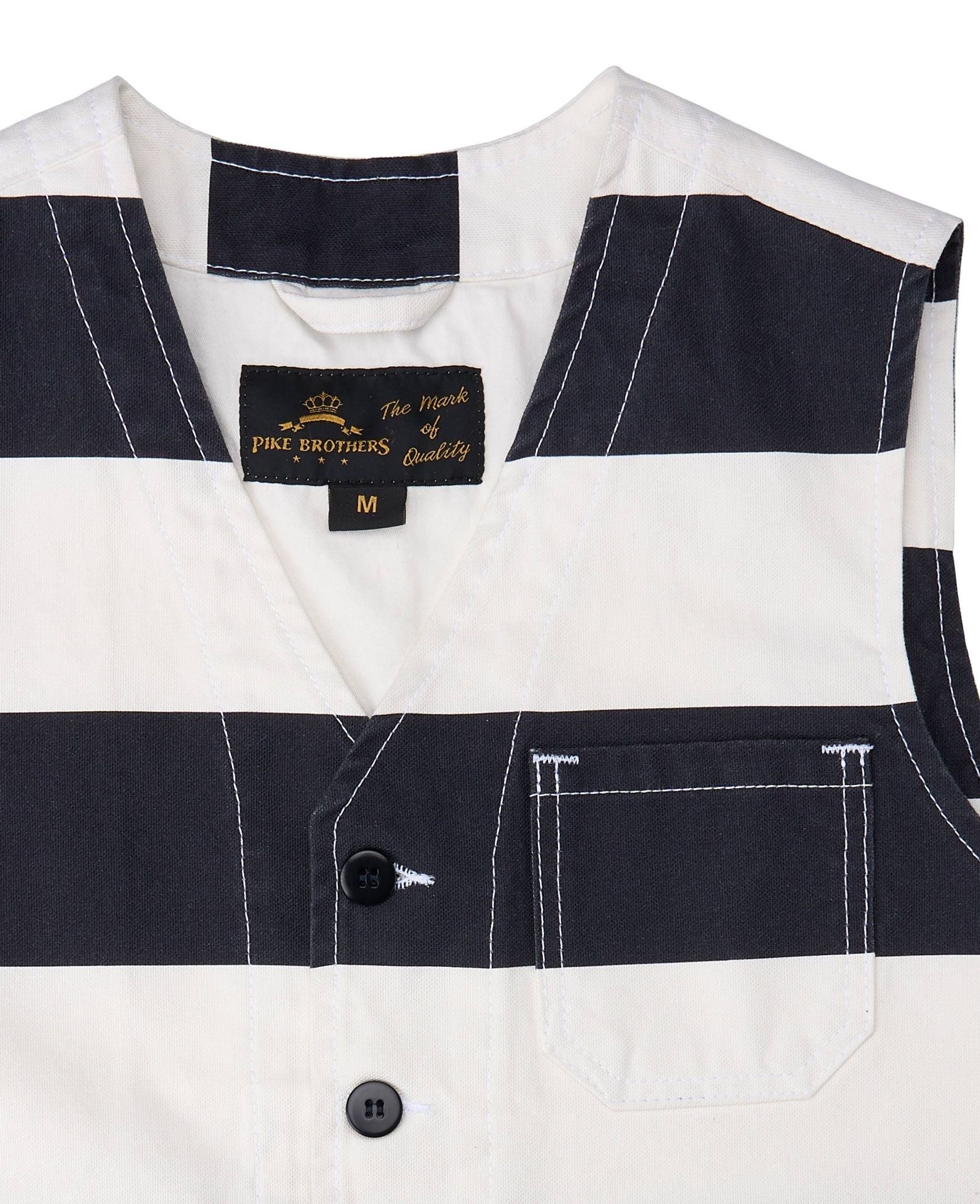 Pike Brothers1937 Roamer Vest Alcatraz WhiteVestsBritish Parts Lucerne