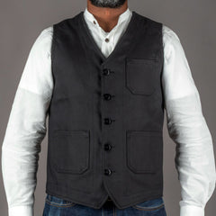 Pike Brothers1937 Roamer Vest Elephant Skin BlackVestsBritish Parts Lucerne