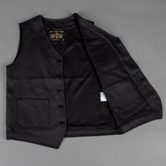 Pike Brothers1937 Roamer Vest Elephant Skin BlackVestsBritish Parts Lucerne