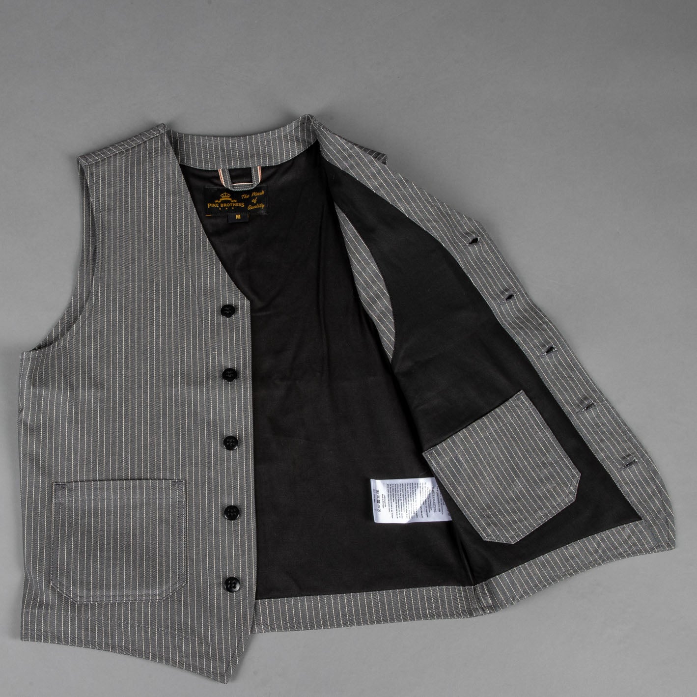 Pike Brothers1937 Roamer Vest Grey WabashVestsBritish Parts Lucerne