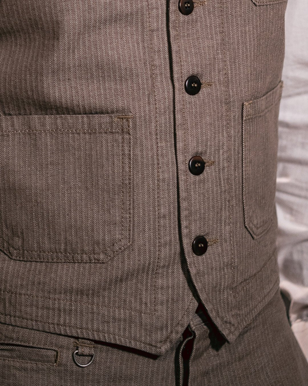 Pike Brothers1937 Roamer Vest HBT BrownVestsBritish Parts Lucerne