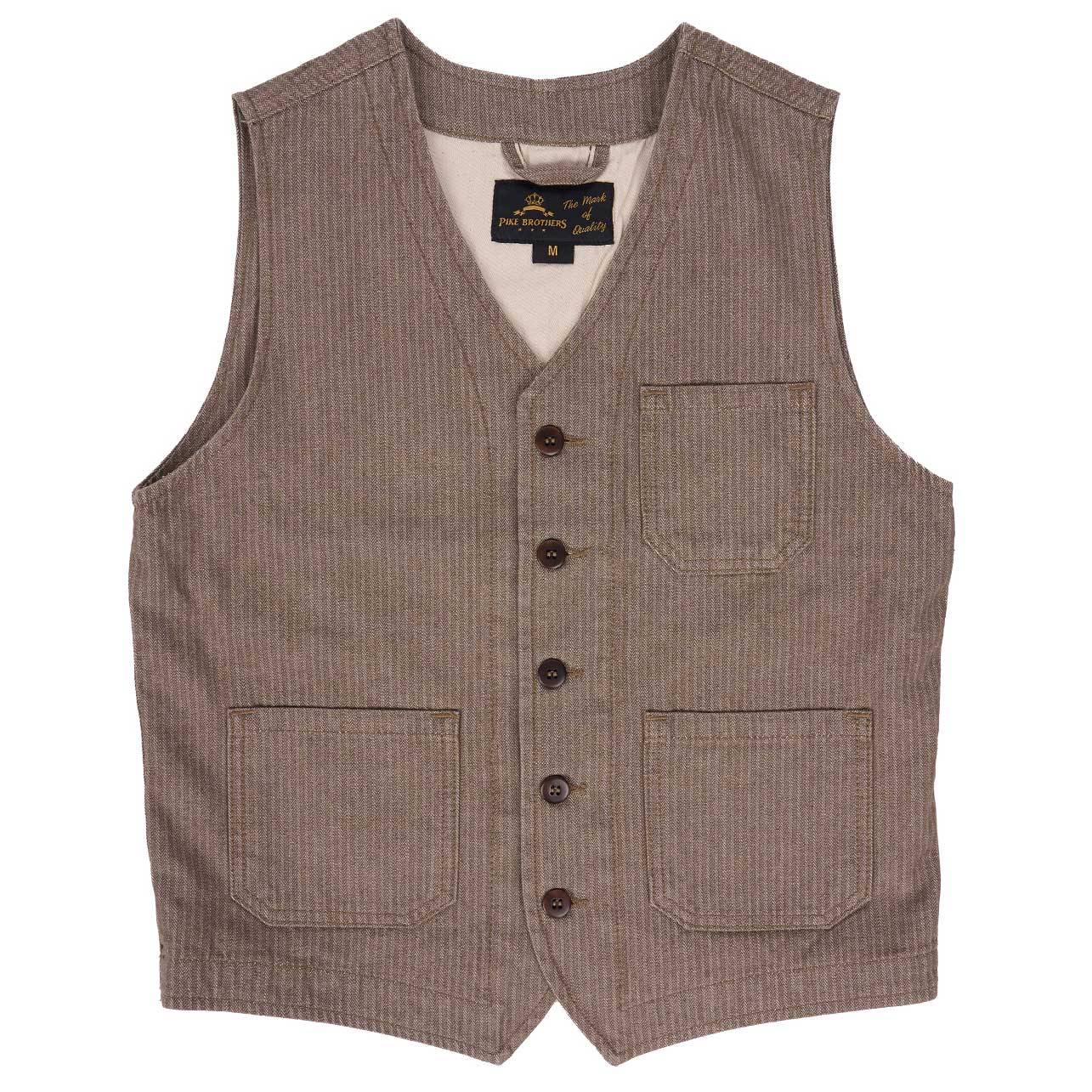 Pike Brothers1937 Roamer Vest HBT BrownVestsBritish Parts Lucerne