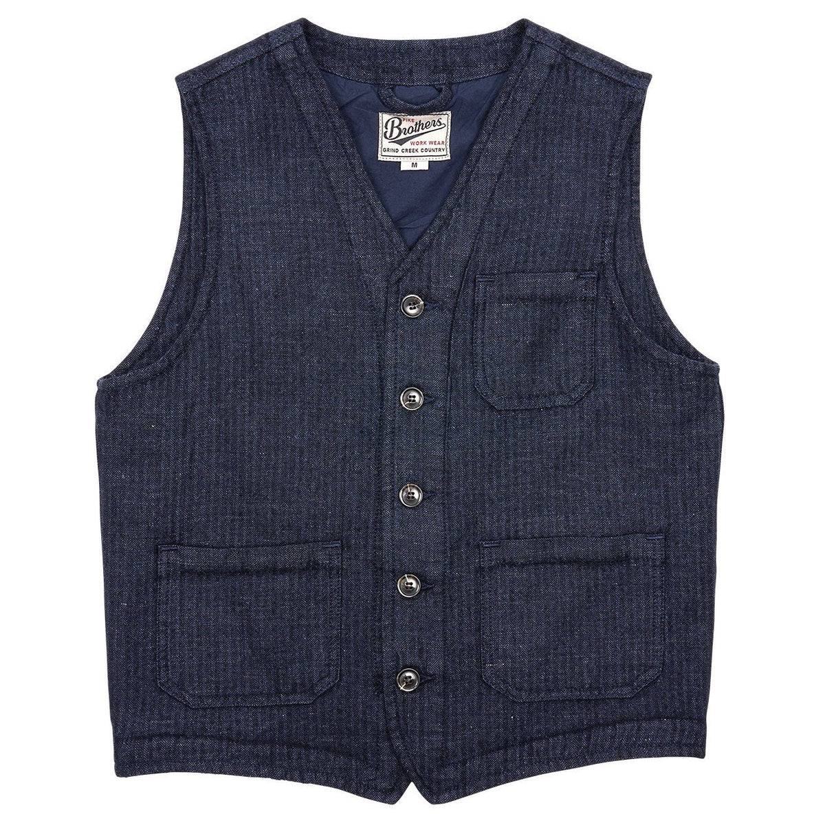 Pike Brothers1937 Roamer Vest Owen blueWestenBritish Parts Luzern