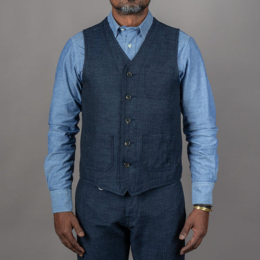 Pike Brothers1937 Roamer Vest Owen blueWestenBritish Parts Luzern