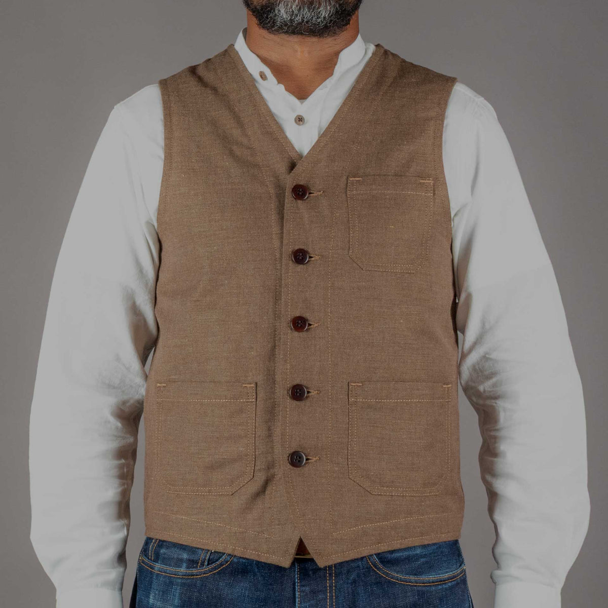 Pike Brothers1937 Roamer Vest Raymond brownVestBritish Parts Lucerne