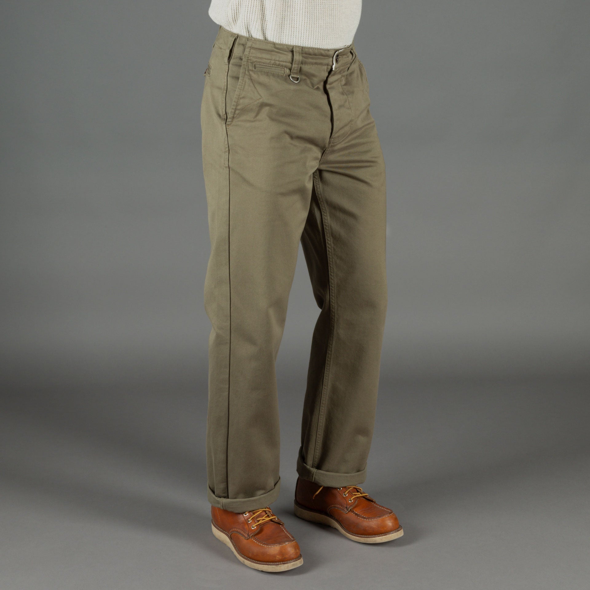 Pike Brothers1940 Service Chino Leesville GreenPantsBritish Parts Lucerne