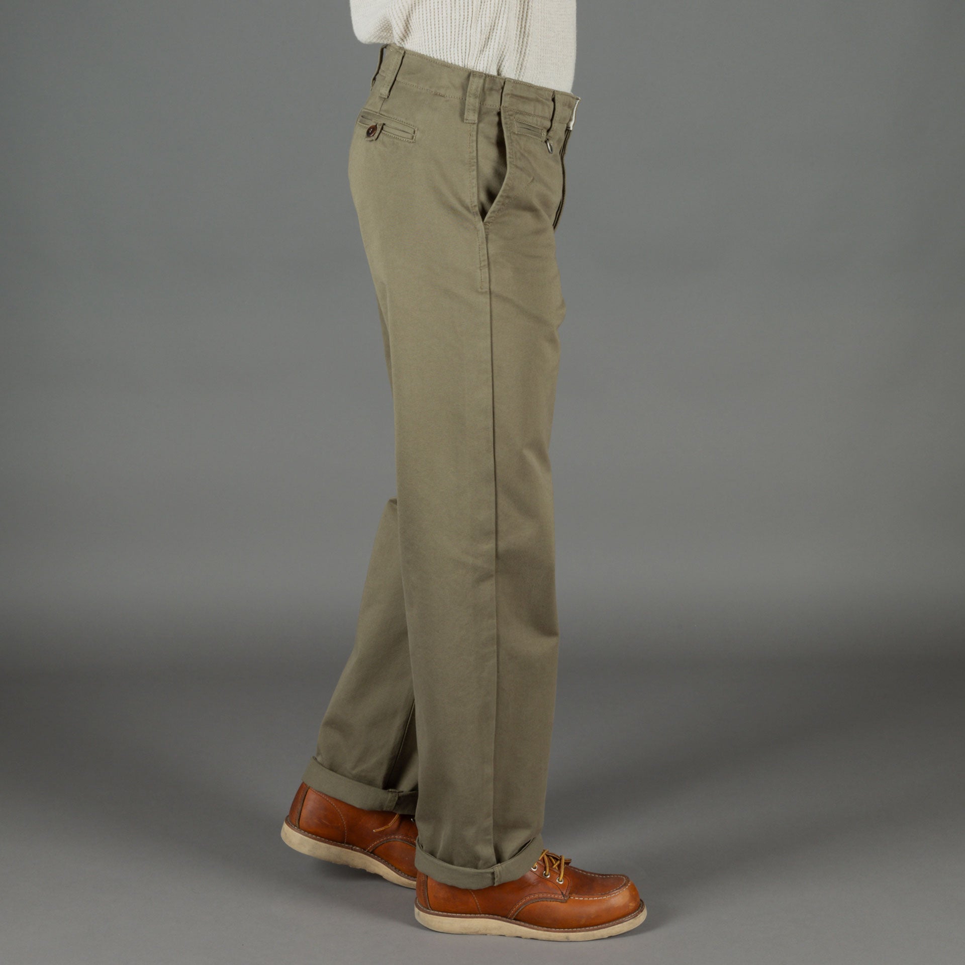 Pike Brothers1940 Service Chino Leesville GreenPantsBritish Parts Lucerne