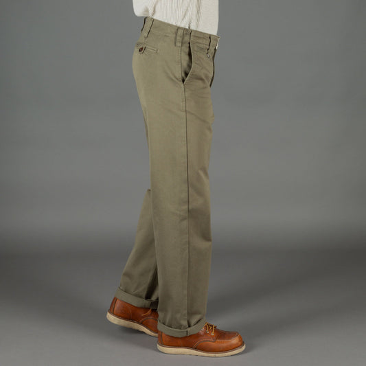 Pike Brothers1940 Service Chino Leesville GreenPantsBritish Parts Lucerne