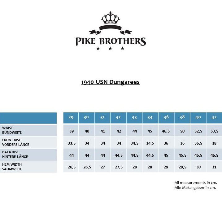 Pike Brothers1940 USN Dungarees 10oz indigoPantsBritish Parts Lucerne