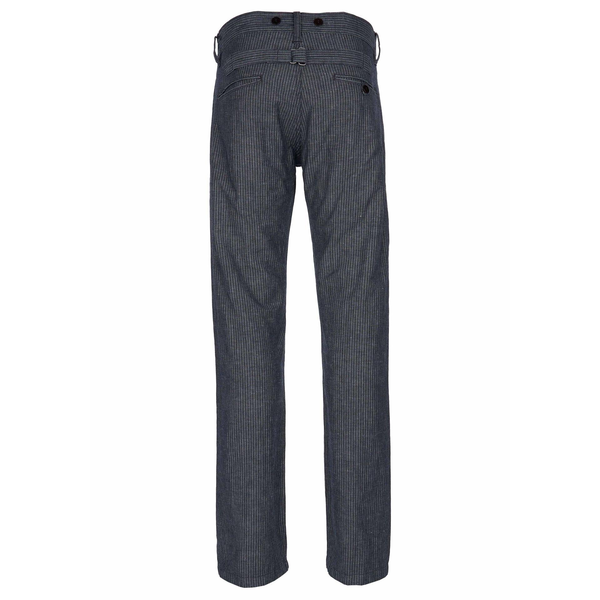 Pike Brothers1942 Hunting Pant Grey Striped LinenPantsBritish Parts Lucerne