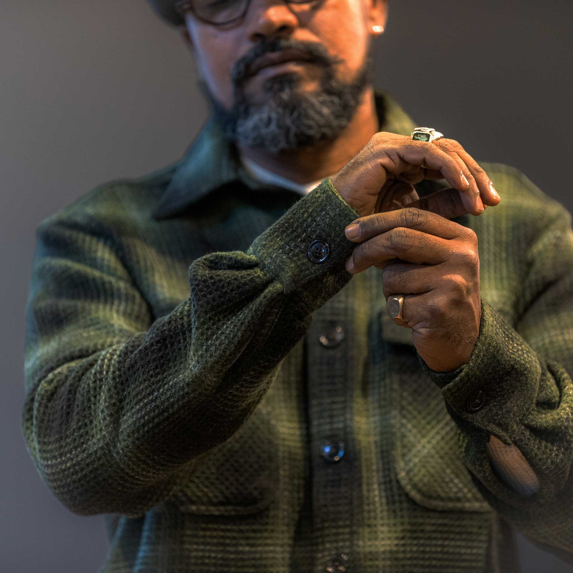 Pike Brothers1943 CPO Shirt Logan GreenShirtBritish Parts Lucerne