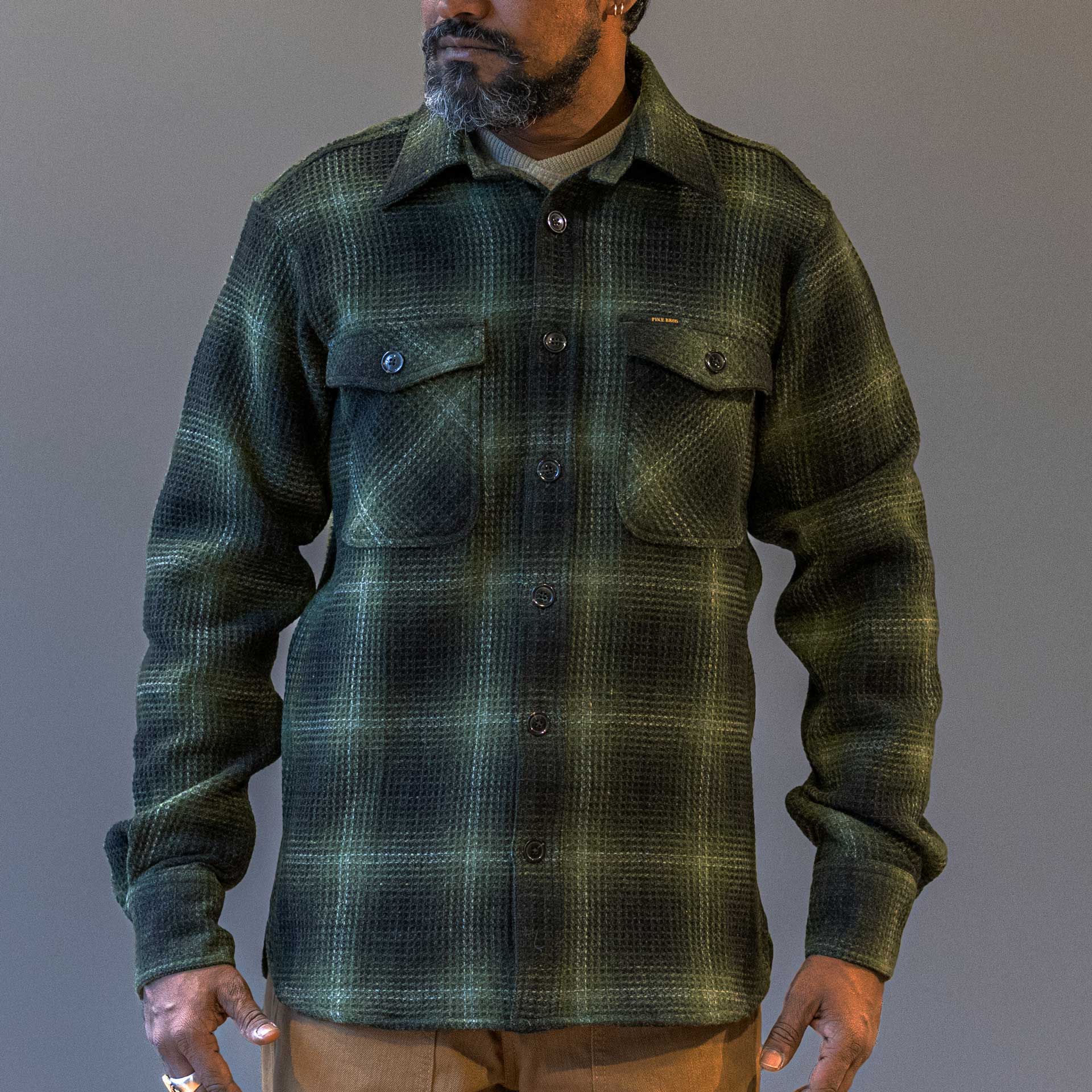 Pike Brothers1943 CPO Shirt Logan GreenShirtBritish Parts Lucerne