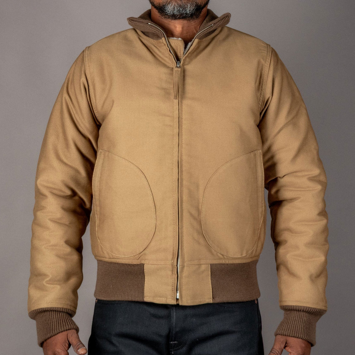 Pike Brothers1944 NAF Flight Jacket Pacific BeigeJacketsBritish Parts Luzern