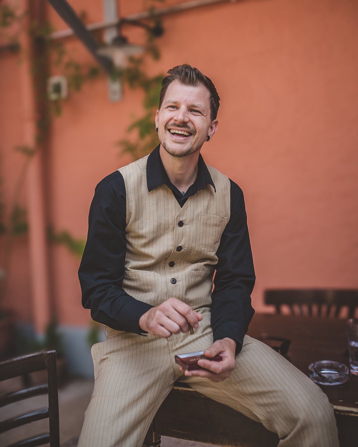 Pike Brothers1947 Albatross Shirt Black ChambrayShirtBritish Parts Lucerne