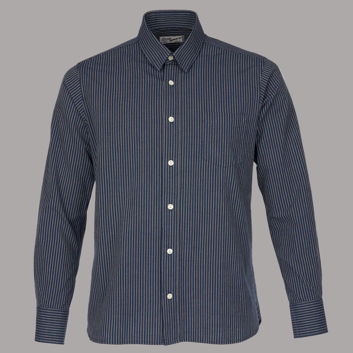 Pike Brothers1947 Albatross Shirt Lowell blueShirtBritish Parts Lucerne