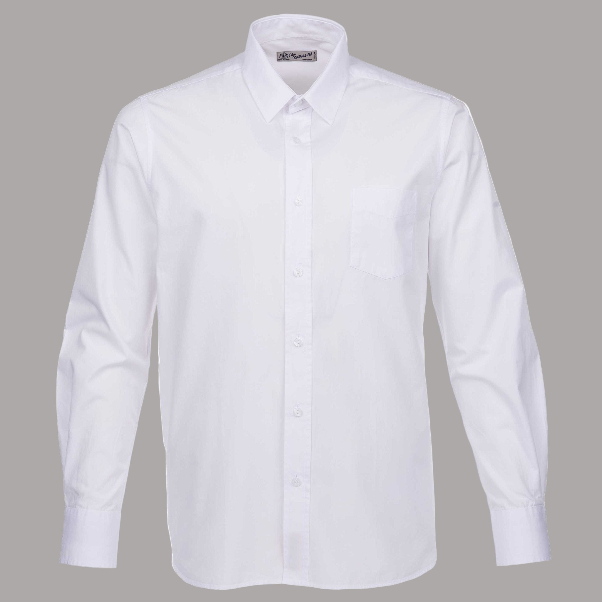 Pike Brothers1947 Albatross Shirt plain whiteShirtBritish Parts Lucerne