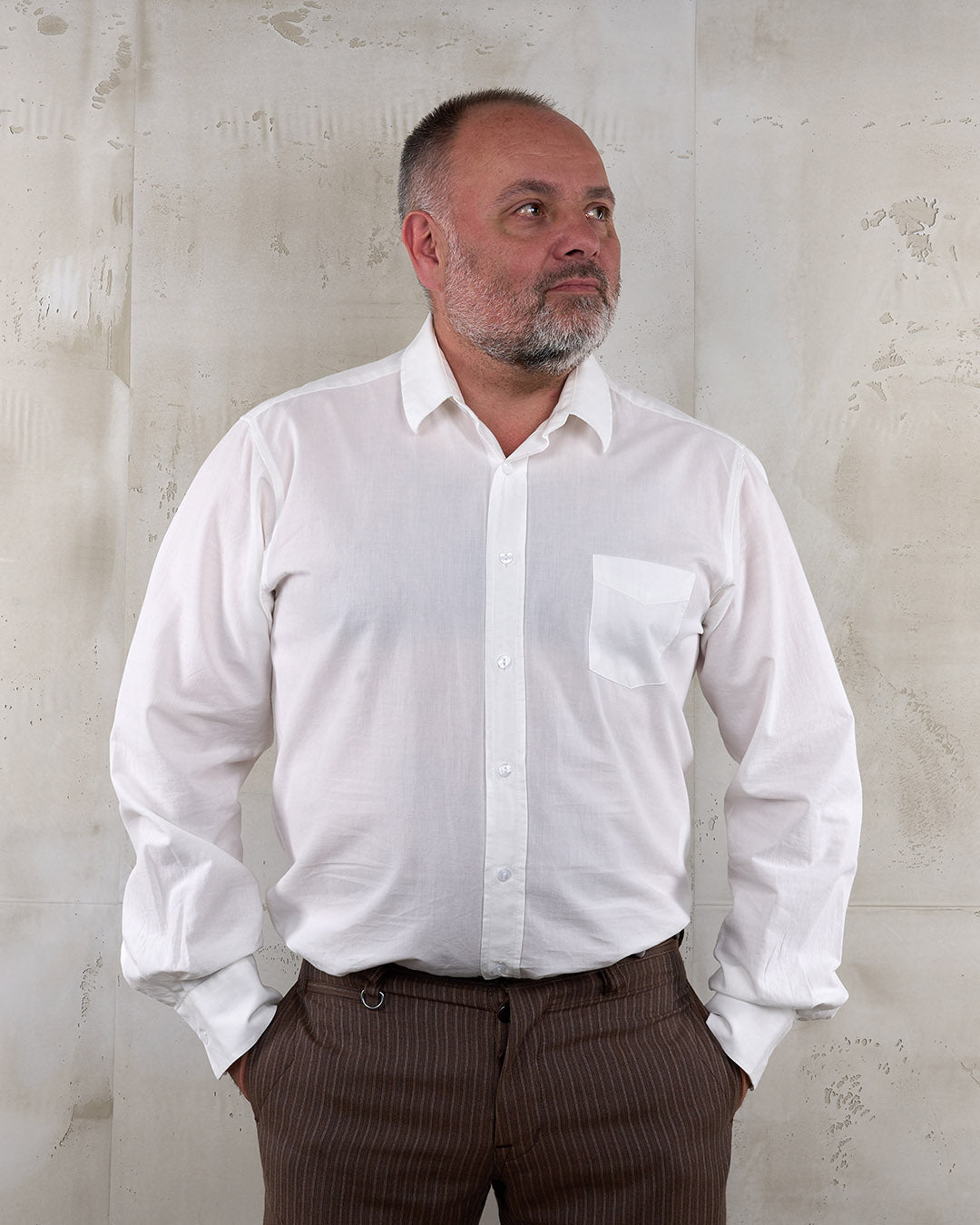 Pike Brothers1947 Albatross Shirt white chambrayShirtBritish Parts Lucerne