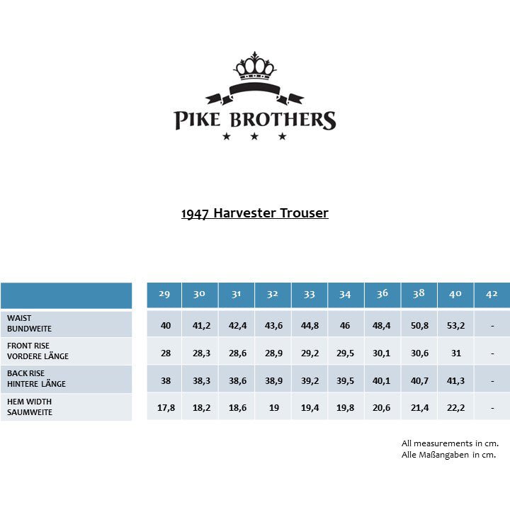 Pike Brothers1947 Harvester pants Chicago blackPantsBritish Parts Lucerne