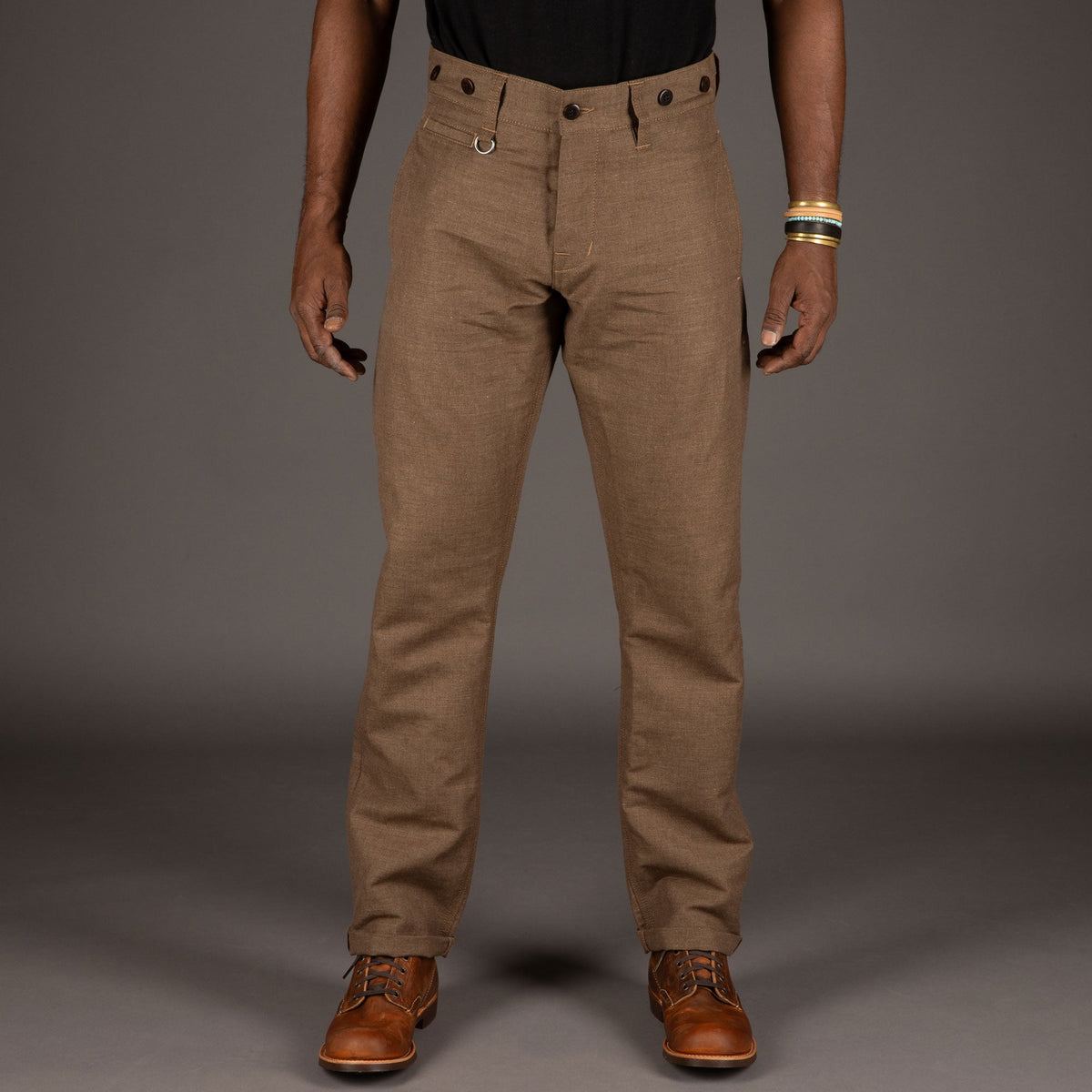 Pike Brothers1947 Harvester trousers Raymond brownPantsBritish Parts Lucerne