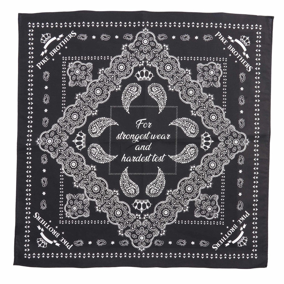 Pike Brothers1947 Logo Bandana BlackScarfBritish Parts Lucerne