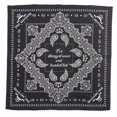 Pike Brothers1947 Logo Bandana BlackScarfBritish Parts Lucerne