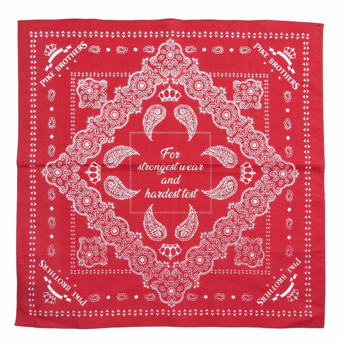 Pike Brothers1947 Logo Bandana RedScarfBritish Parts Lucerne