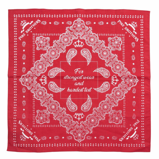 Pike Brothers1947 Logo Bandana RedScarfBritish Parts Lucerne