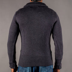 Pike Brothers1948 Troyer knitted sweater anthracitePulloverBritish Parts Lucerne