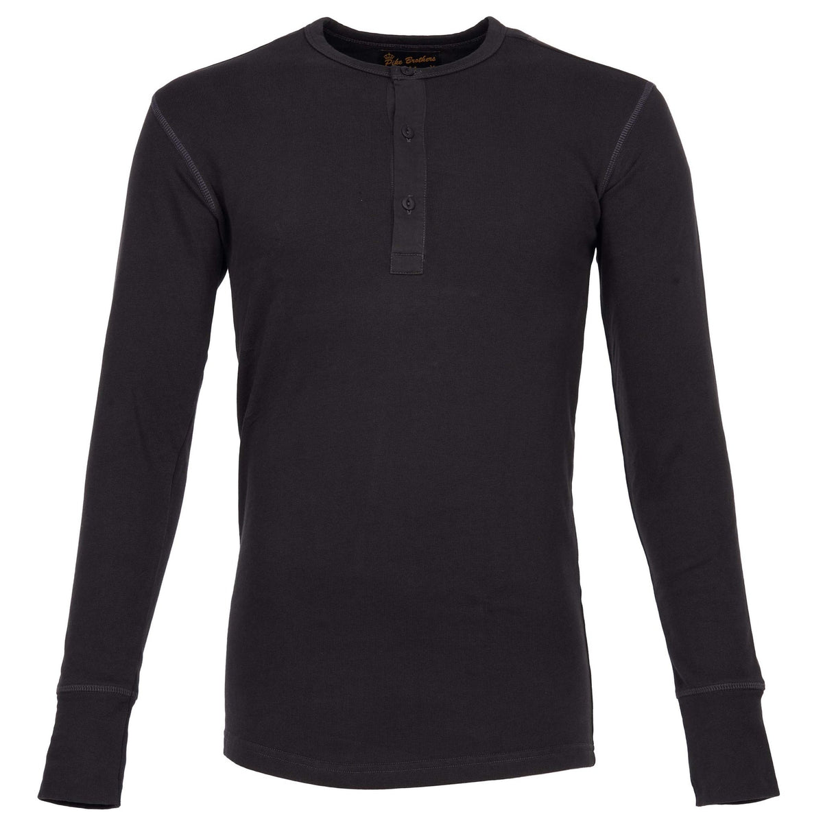 Pike Brothers1954 Utility Shirt Long Sleeve faded blackHenleyBritish Parts Lucerne