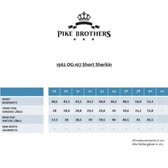 Pike Brothers1962 OG - 107 Short Sherkin GreyPantsBritish Parts Lucerne