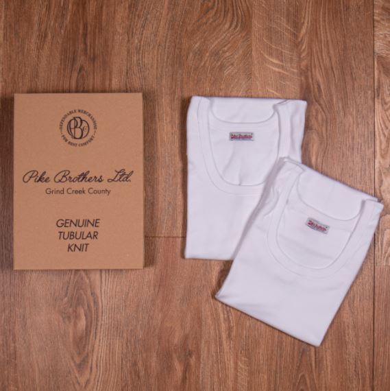Pike Brothers1965 Tank Top Double Set whiteTank TopBritish Parts Lucerne